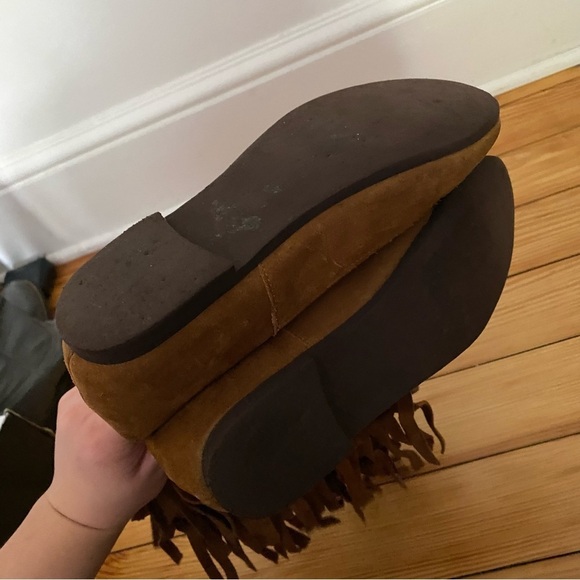 Brown Fringe Tribal Boots | size 7.5 - Picture 5 of 6